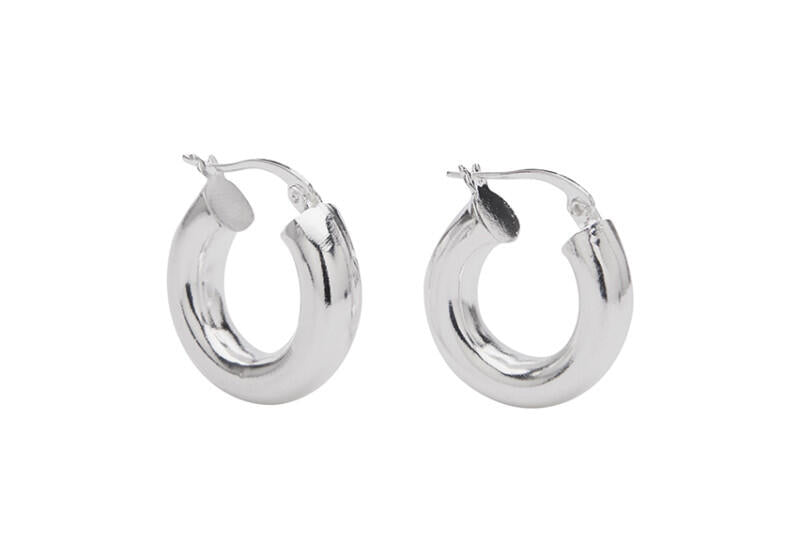 Pico Amanda x hoops øreringe - sølv - Bahne